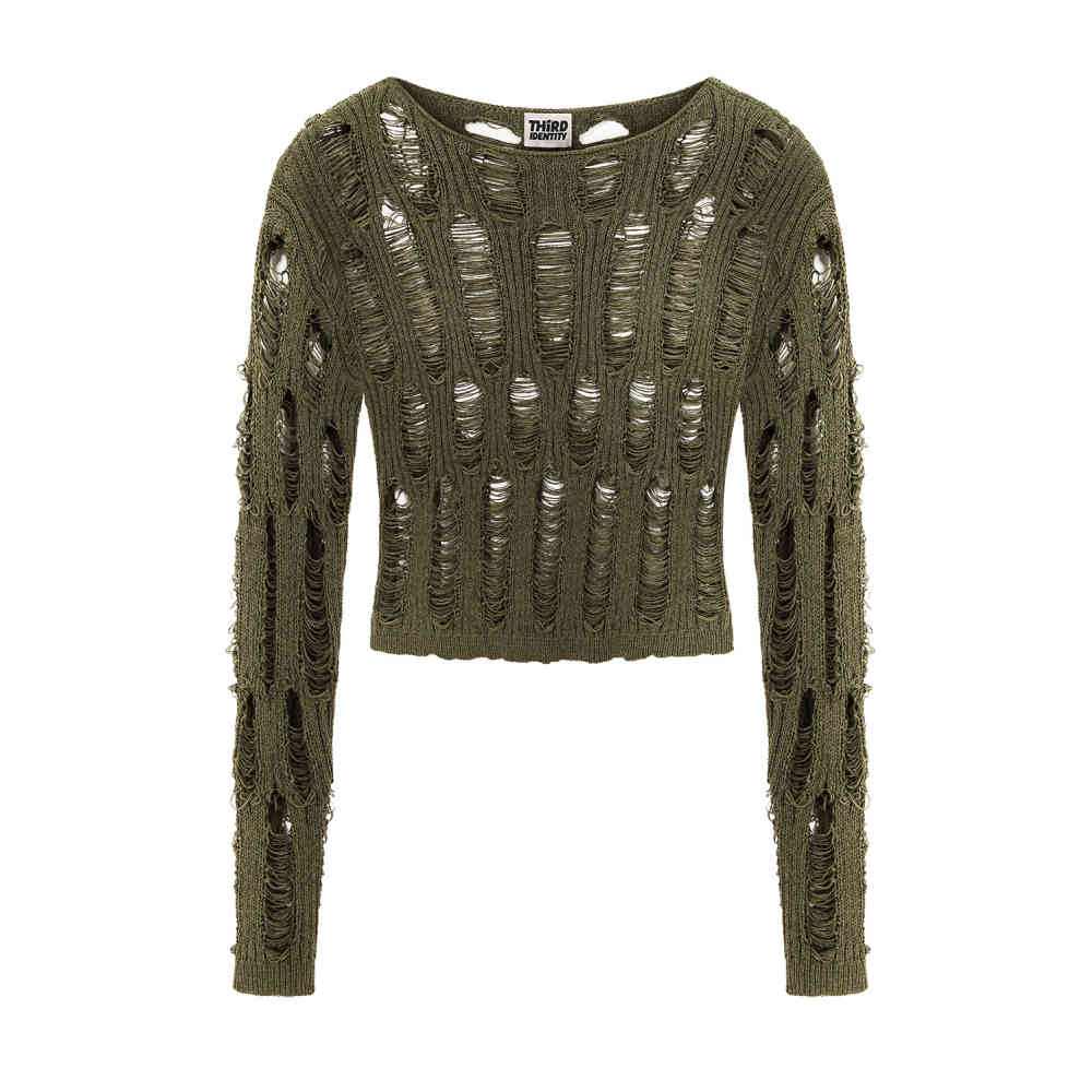 Banned - Prima Pull en tricot - Olive verte/Vert
